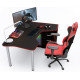 Gaming desk ZEUS IGROK-TOR black+red