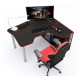 Gaming desk ZEUS IGROK-TOR black+red