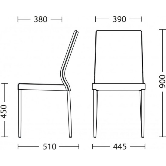 Chair Nowy Styl NIK ordf ALU (BOX-1) V-4