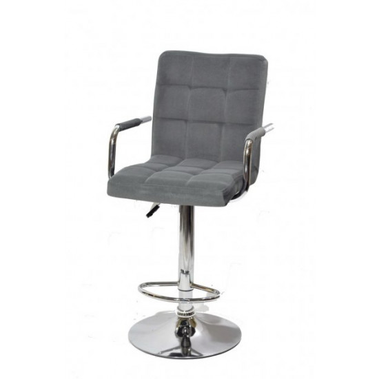 Bar chair Onder Mebli AUGUSTO - ARM B-T GRAY B-1004 BAR CH-BASE