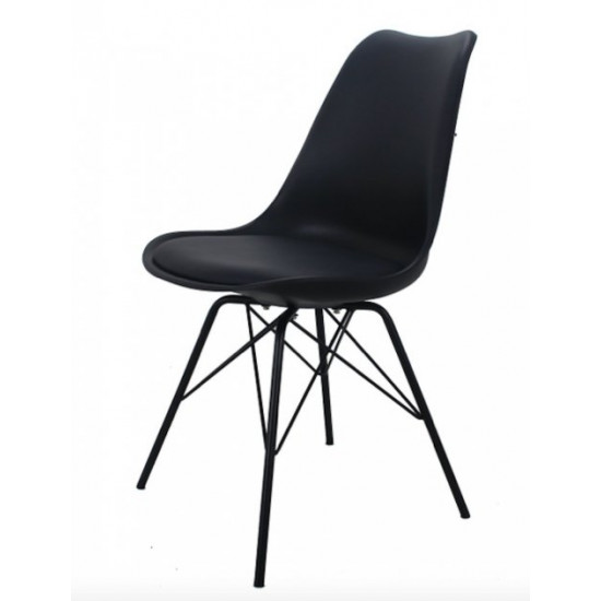 Dining chair Onder Mebli MILAN ONE BLACK 04