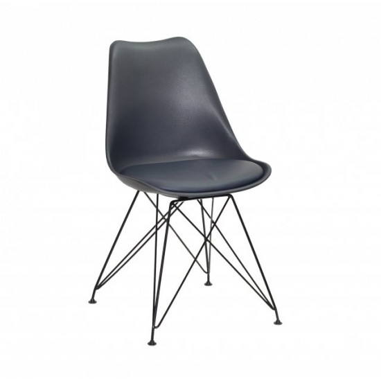 Dining chair Onder Mebli MILAN ANTHRACITE 01 BK - ML