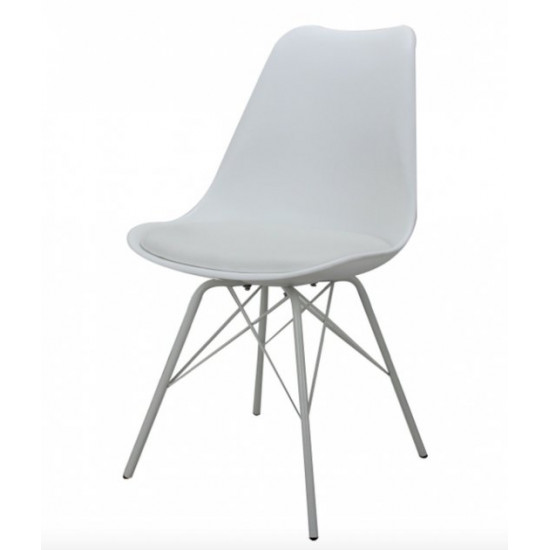 Dining chair Onder Mebli MILAN ONE WHITE 07