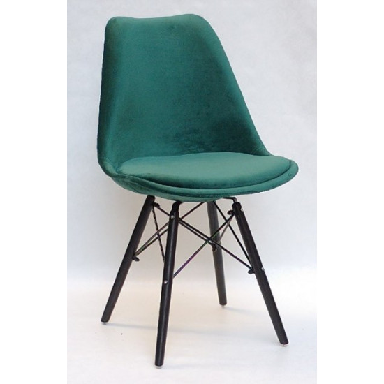 Dining chair Onder Mebli MILAN SOFT B - BK VELVET GREEN B - 5