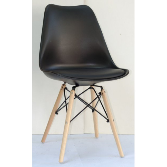 Dining chair Onder Mebli MILAN-B BLACK 04