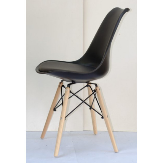 Dining chair Onder Mebli MILAN-B BLACK 04