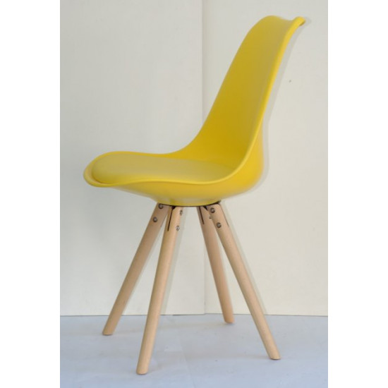 Dining chair Onder Mebli MILAN-C YELLOW 14