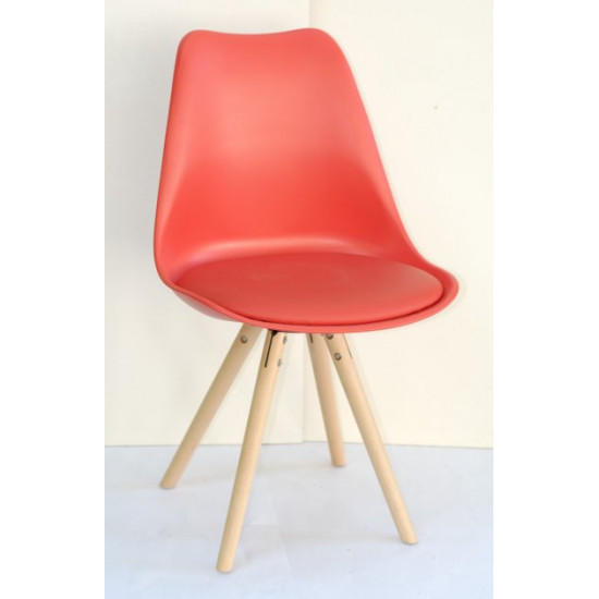 Dining chair Onder Mebli MILAN-C RED 05