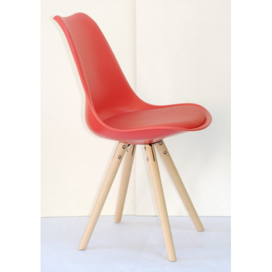 Dining chair Onder Mebli MILAN-C RED 05