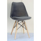 Dining chair Onder Mebli MILAN-B SOFT GRAY VELVET B-3