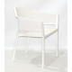 Dining chair Onder Mebli AMADO WHITE 07