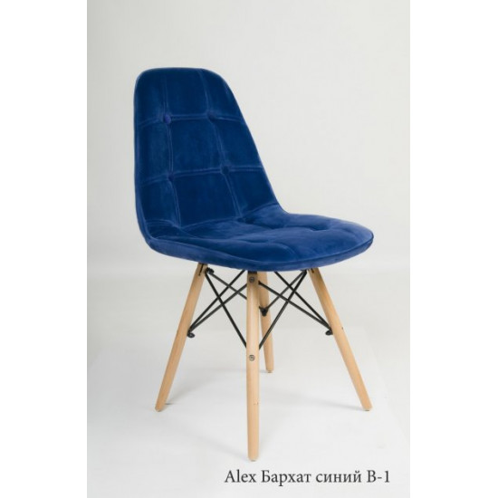 Dining chair Onder Mebli ALEX VELVET BLUE B – 1