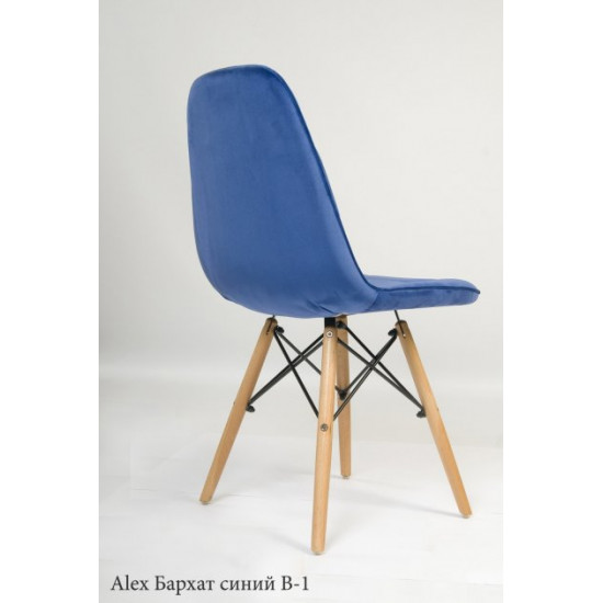 Dining chair Onder Mebli ALEX VELVET BLUE B – 1