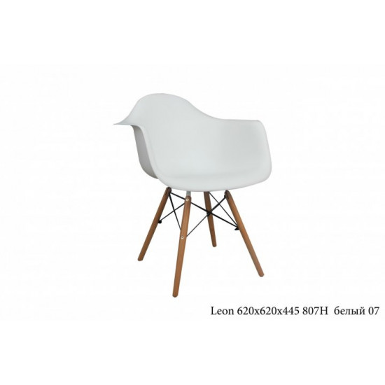 Dining chair Onder Mebli LEON WHITE 07