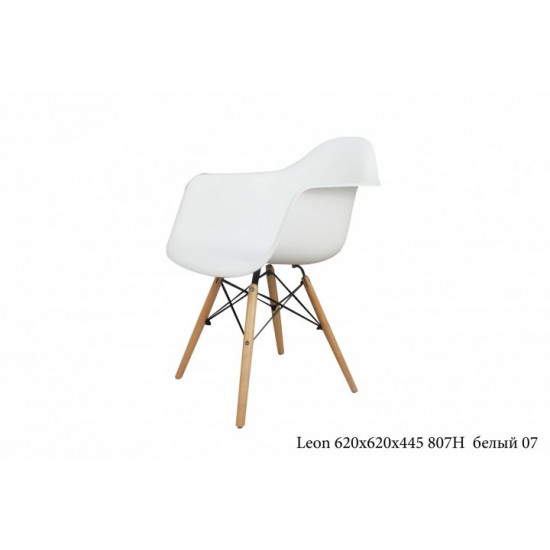 Dining chair Onder Mebli LEON WHITE 07