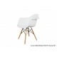 Dining chair Onder Mebli LEON WHITE 07