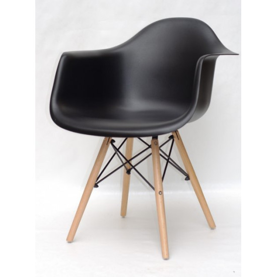 Dining chair Onder Mebli LEON BLACK 04