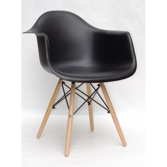 Dining chair Onder Mebli LEON BLACK 04