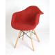 Dining chair Onder Mebli LEON SOFT VISCOSE RED K-9