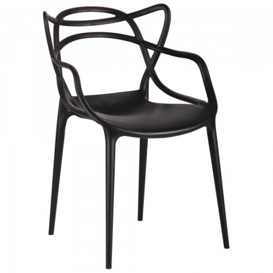 Dining chair Onder Mebli BARI BLACK 04