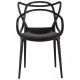 Dining chair Onder Mebli BARI BLACK 04