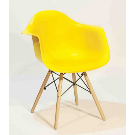 Dining chair Onder Mebli LEON YELLOW 12