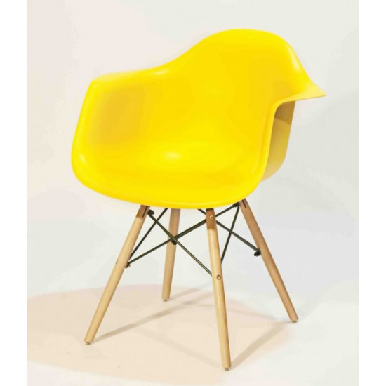 Dining chair Onder Mebli LEON YELLOW 12