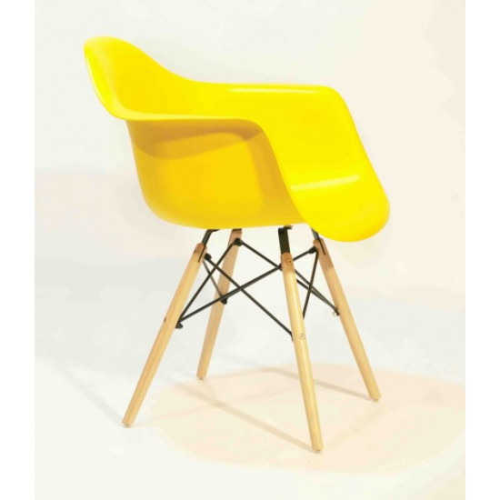 Dining chair Onder Mebli LEON YELLOW 12