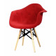 Dining chair Onder Mebli LEON SOFT - XXL VISCOSE RED K-9