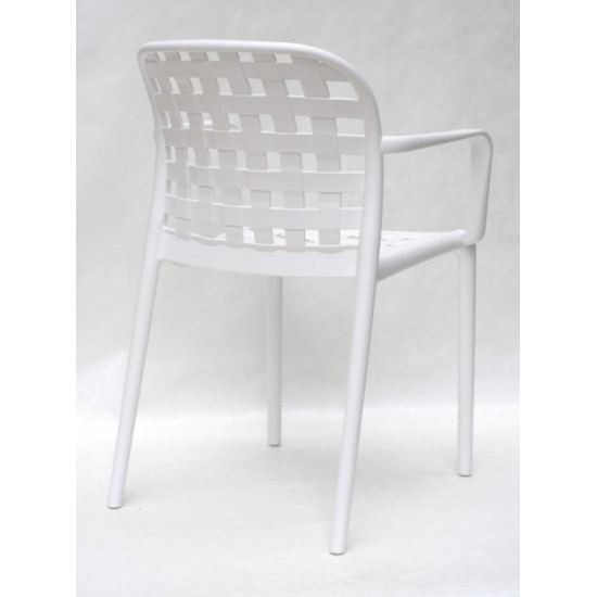 Dining chair Onder Mebli GARI ARM WHITE 07