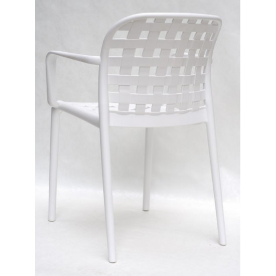 Dining chair Onder Mebli GARI ARM WHITE 07