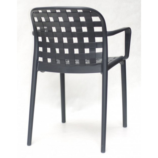 Dining chair Onder Mebli GARI ARM ANTHRACITE 01