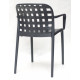 Dining chair Onder Mebli GARI ARM ANTHRACITE 01