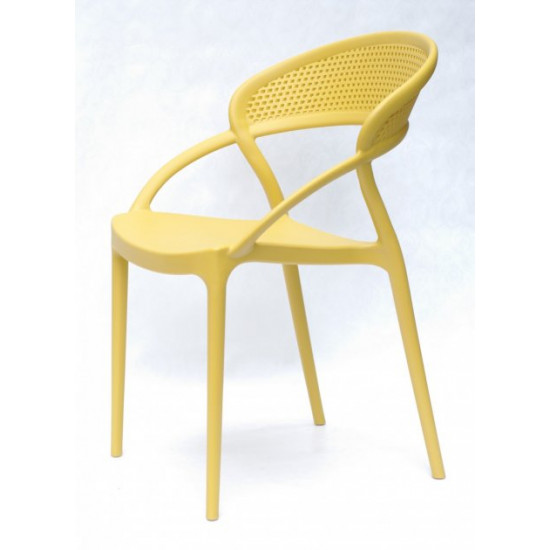 Dining chair Onder Mebli NELSON YELLOW 11