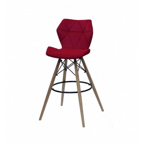 Bar chair Onder Mebli GREG B-T RED B-1016 BAR 75