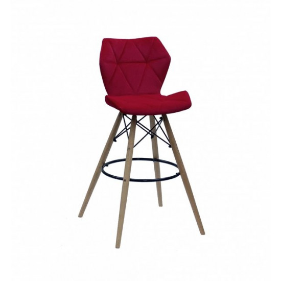 Bar chair Onder Mebli GREG B-T RED B-1016 BAR 75