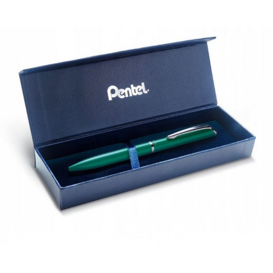  Ручка-роллер Pentel EnerGel BL2007, бирюзовый корпус, в подарочном футляре (JS3389)