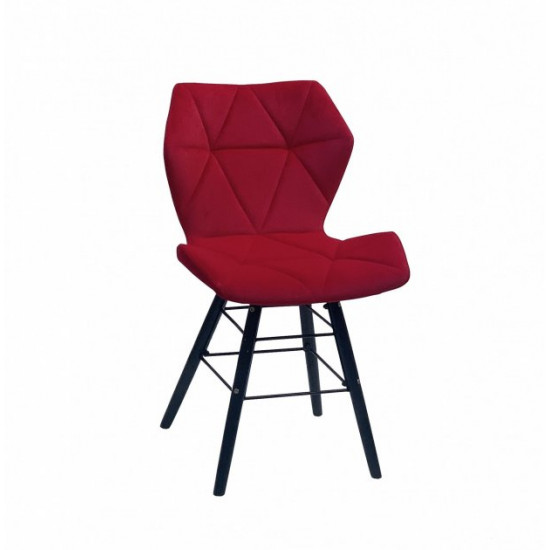 Dining chair Onder Mebli GREG B-T RED B-1016 Q - BK