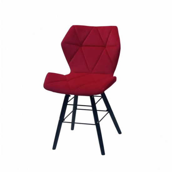 Dining chair Onder Mebli GREG B-T RED B-1016 Q - BK