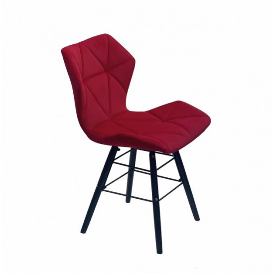 Dining chair Onder Mebli GREG B-T RED B-1016 Q - BK