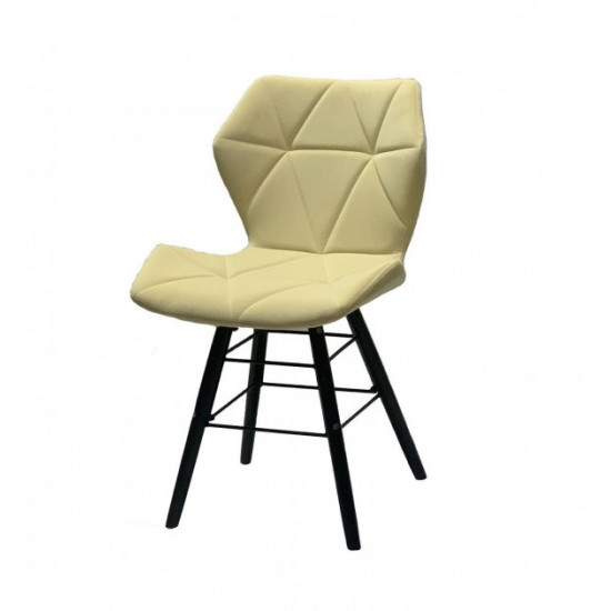 Dining chair Onder Mebli GREG B-T MILK B-1020 Q-BK