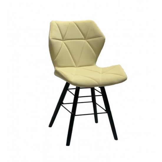 Dining chair Onder Mebli GREG B-T MILK B-1020 Q-BK