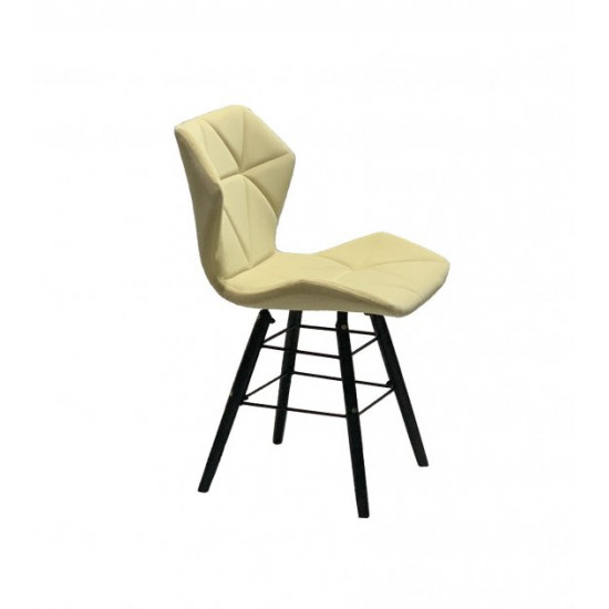 Dining chair Onder Mebli GREG B-T MILK B-1020 Q-BK