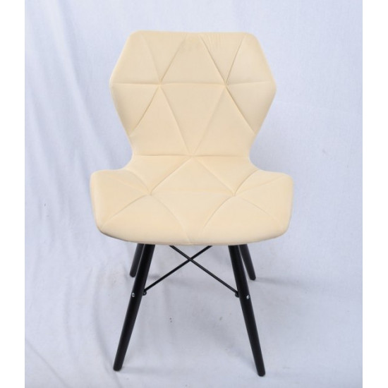 Dining chair Onder Mebli GREG B-T MILK B-1020 BK