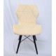 Dining chair Onder Mebli GREG B-T MILK B-1020 BK