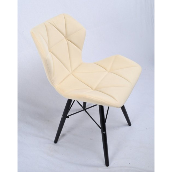 Dining chair Onder Mebli GREG B-T MILK B-1020 BK