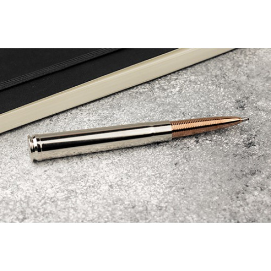 Кулькова ручка Fisher Space Pen Bullet Калібр .375 посріблений нікель