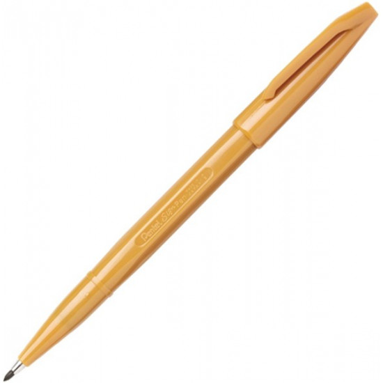 Capillary pen Pentel Sign Pen ocher hard tip