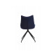 Chair with metal legs Vetro VT-R-55 swivel fabric color inky blue