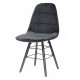 Dining chair Onder Mebli ALEX VELVET BLACK B-4 Q - BK